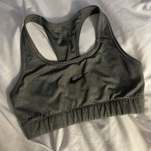 Gray Nike Sports Bra